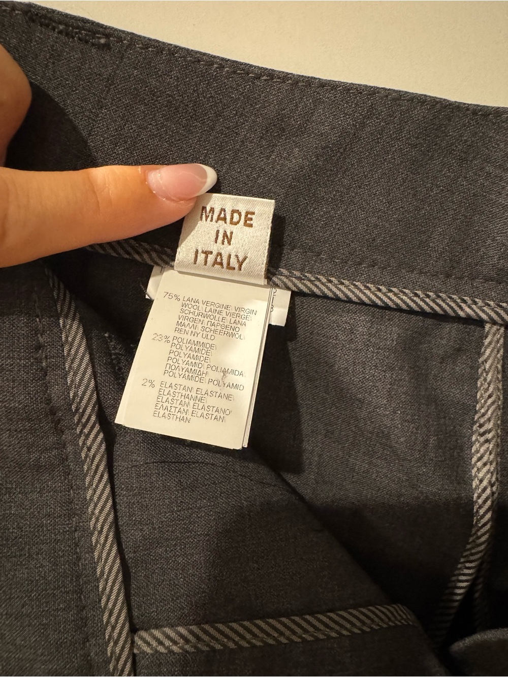 Brunello Cucinelli Gray Tailored Dress Pants - Picture 8 of 11